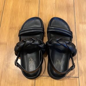 Divine Follie Black Sandals Size 7